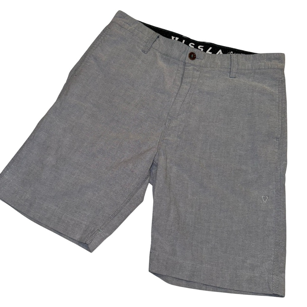 Vissla Shorts Mens size 32 Gray Casual Upcycled Poly Stretch Pockets
